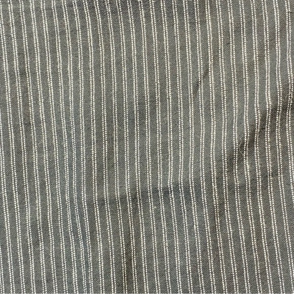 Chico's Design Pull On Striped Pants Womens 2 Black Gray Cropped Wide Leg Career - Picture 5 of 14